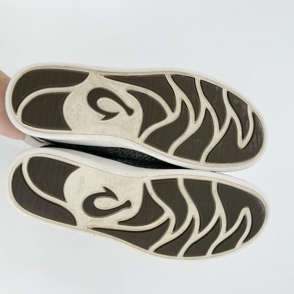 OluKai Men's Alapa Li Blue Gray Knit Slip On Heel Drop Waterproof 8.5 Sneakers - Picture 7 of 7